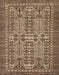 Abstract Light Copper Gold Southwestern Rug, abs304