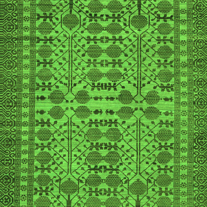 Machine Washable Southwestern Green Country Area Rugs, wshabs304grn