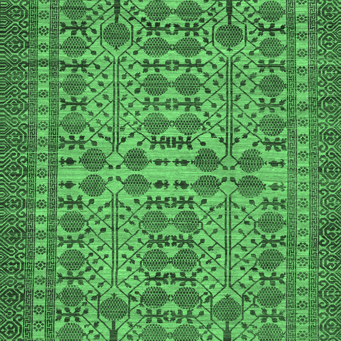 Machine Washable Southwestern Emerald Green Country Area Rugs, wshabs304emgrn