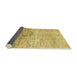 Sideview of Abstract Bold Yellow Modern Rug, abs3050