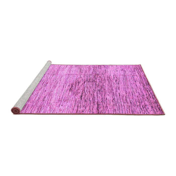 Sideview of Machine Washable Abstract Purple Modern Area Rugs, wshabs3050pur