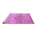 Sideview of Machine Washable Abstract Purple Modern Area Rugs, wshabs3050pur