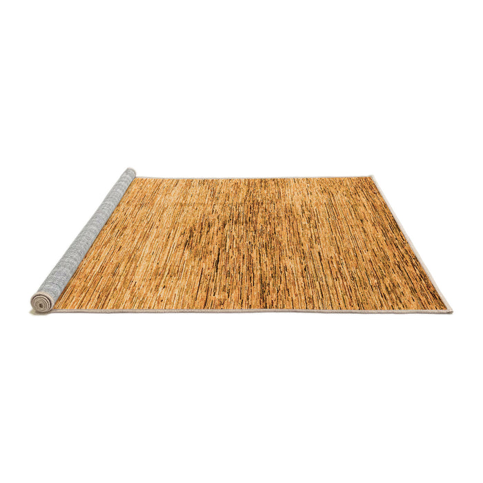 Sideview of Machine Washable Abstract Orange Modern Area Rugs, wshabs3050org
