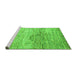 Sideview of Machine Washable Abstract Green Modern Area Rugs, wshabs3050grn