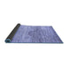 Sideview of Abstract Blue Modern Rug, abs3050blu