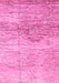 Machine Washable Abstract Pink Modern Rug, wshabs3050pnk