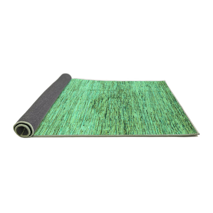 Sideview of Abstract Turquoise Modern Rug, abs3050turq