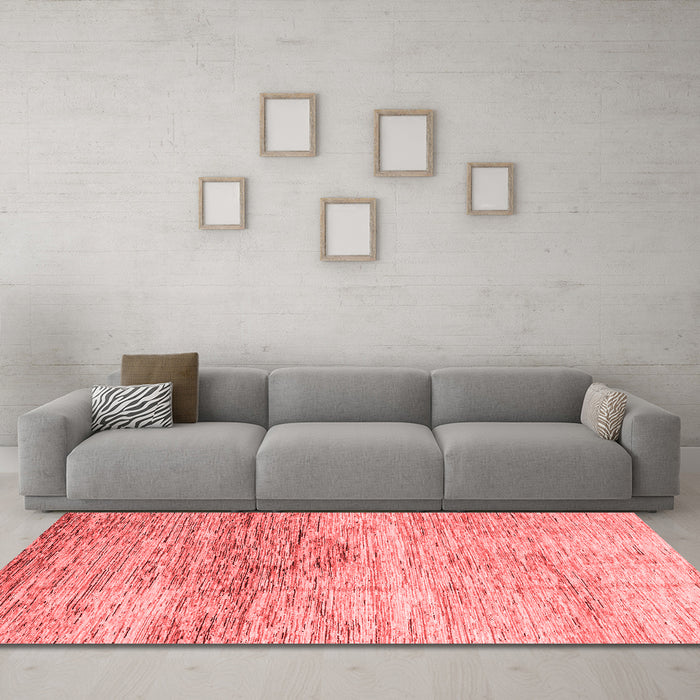 Modern Red Washable Rugs