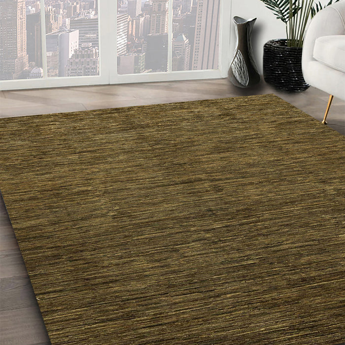 Machine Washable Abstract Bakers Brown Rug in a Family Room, wshabs3051
