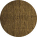 Round Machine Washable Abstract Brown Modern Rug, wshabs3051brn