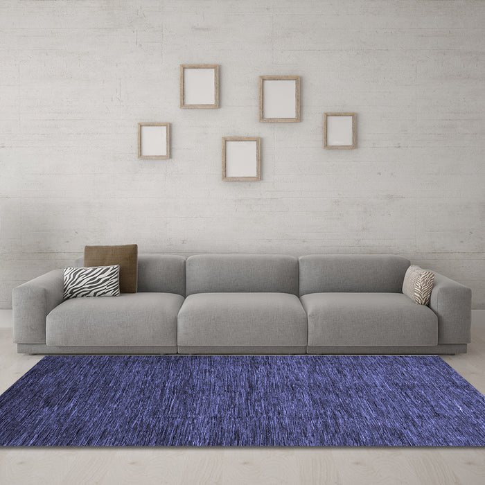 Machine Washable Abstract Blue Modern Rug in a Living Room, wshabs3051blu