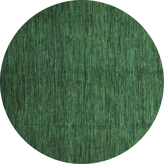 Round Machine Washable Abstract Turquoise Modern Area Rugs, wshabs3051turq