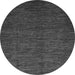 Round Abstract Gray Modern Rug, abs3051gry