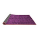 Sideview of Abstract Purple Modern Rug, abs3051pur