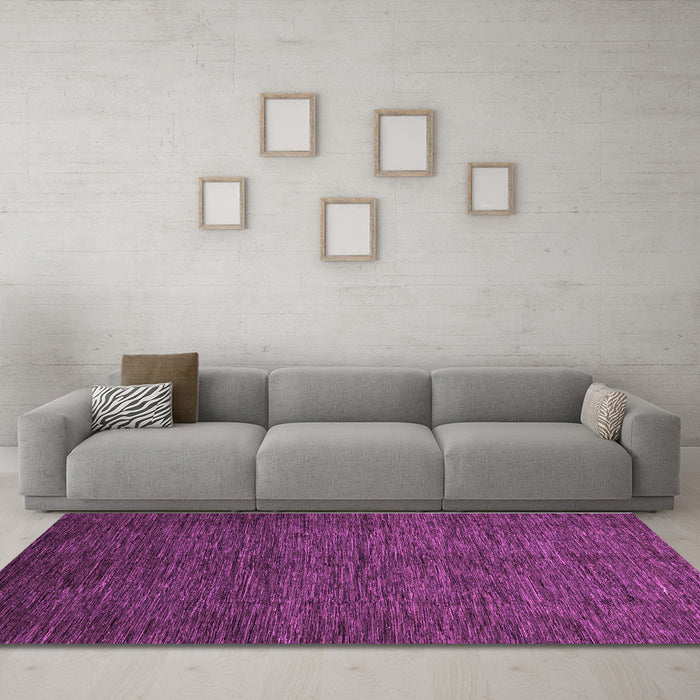 Machine Washable Abstract Purple Modern Area Rugs in a Living Room, wshabs3051pur