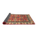 Sideview of Abstract Red Oriental Rug, abs3052