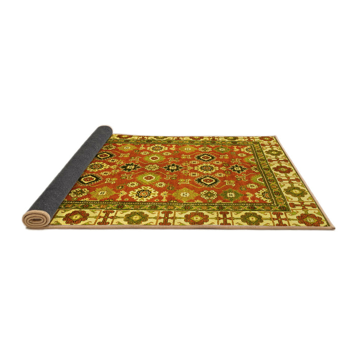 Sideview of Oriental Yellow Traditional Rug, abs3052yw