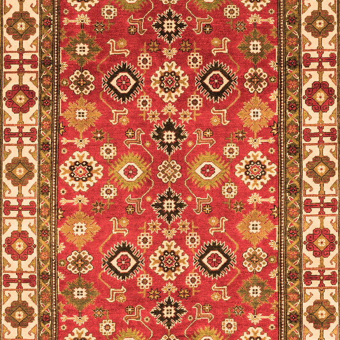 Machine Washable Oriental Orange Traditional Area Rugs, wshabs3052org