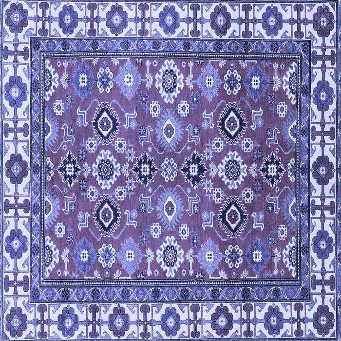 Square Oriental Blue Traditional Rug, abs3052blu