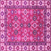 Square Oriental Pink Traditional Rug, abs3052pnk