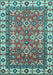 Oriental Light Blue Traditional Rug, abs3052lblu