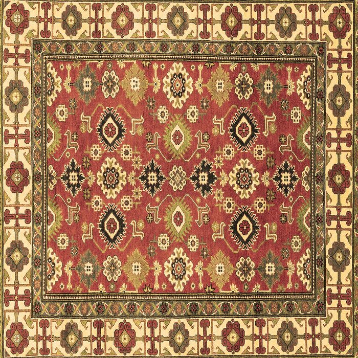 Square Oriental Brown Traditional Rug, abs3052brn