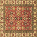 Square Oriental Brown Traditional Rug, abs3052brn