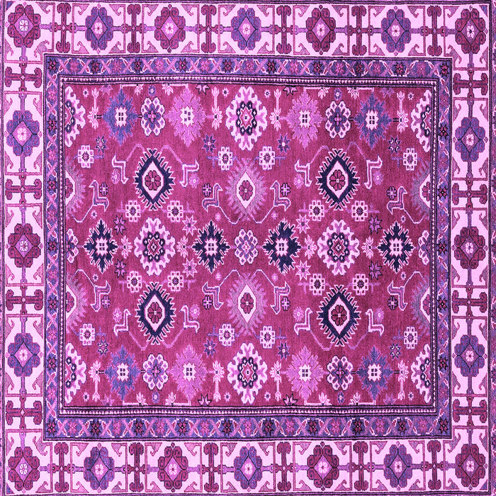 Square Oriental Purple Traditional Rug, abs3052pur