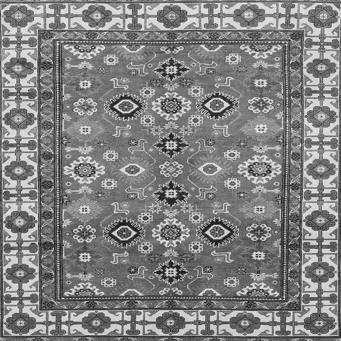 Square Oriental Gray Traditional Rug, abs3052gry