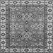 Square Oriental Gray Traditional Rug, abs3052gry