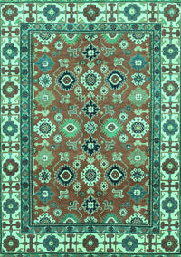 Oriental Turquoise Traditional Rug, abs3052turq