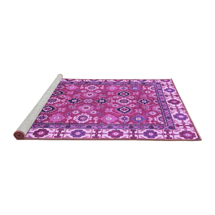 Sideview of Machine Washable Oriental Purple Traditional Area Rugs, wshabs3052pur