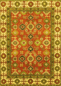 Oriental Yellow Traditional Rug, abs3052yw