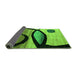 Sideview of Abstract Green Modern Rug, abs3053grn