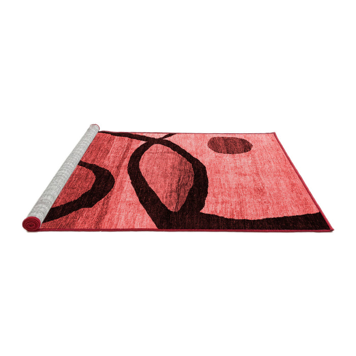 Modern Red Washable Rugs