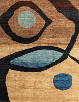 Abstract Bakers Brown Modern Rug, abs3053