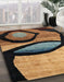 Abstract Bakers Brown Modern Rug in Family Room, abs3053