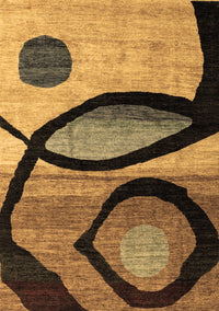 Abstract Brown Modern Rug, abs3053brn