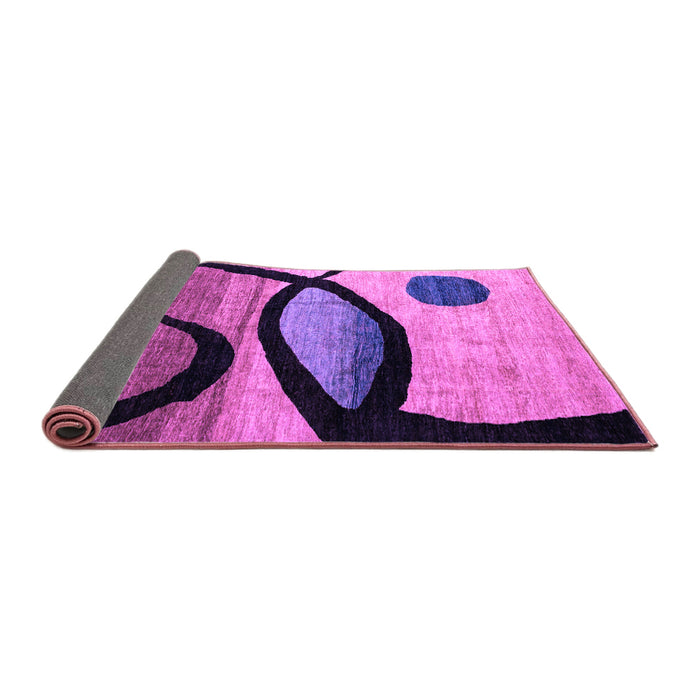 Sideview of Abstract Purple Modern Rug, abs3053pur