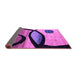 Sideview of Abstract Purple Modern Rug, abs3053pur