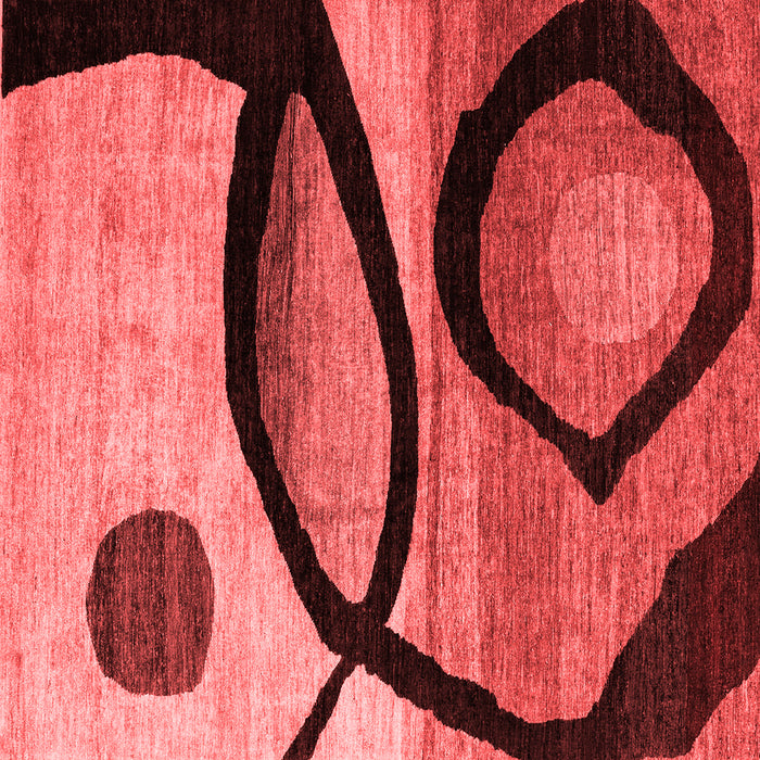 Machine Washable Abstract Red Modern Rug, wshabs3053red