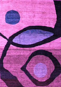 Abstract Purple Modern Rug, abs3053pur