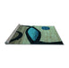 Sideview of Machine Washable Abstract Light Blue Modern Rug, wshabs3053lblu