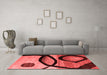 Modern Red Washable Rugs