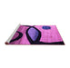 Sideview of Machine Washable Abstract Purple Modern Area Rugs, wshabs3053pur