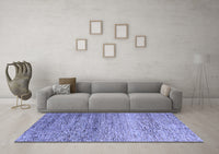 Machine Washable Oriental Blue Modern Rug, wshabs3054blu