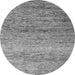 Round Oriental Gray Modern Rug, abs3054gry