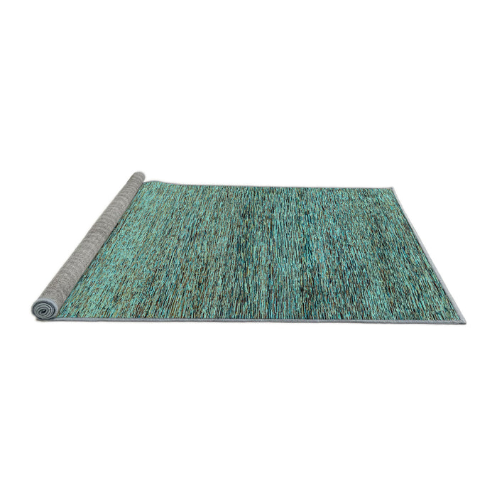 Sideview of Machine Washable Oriental Light Blue Modern Rug, wshabs3054lblu