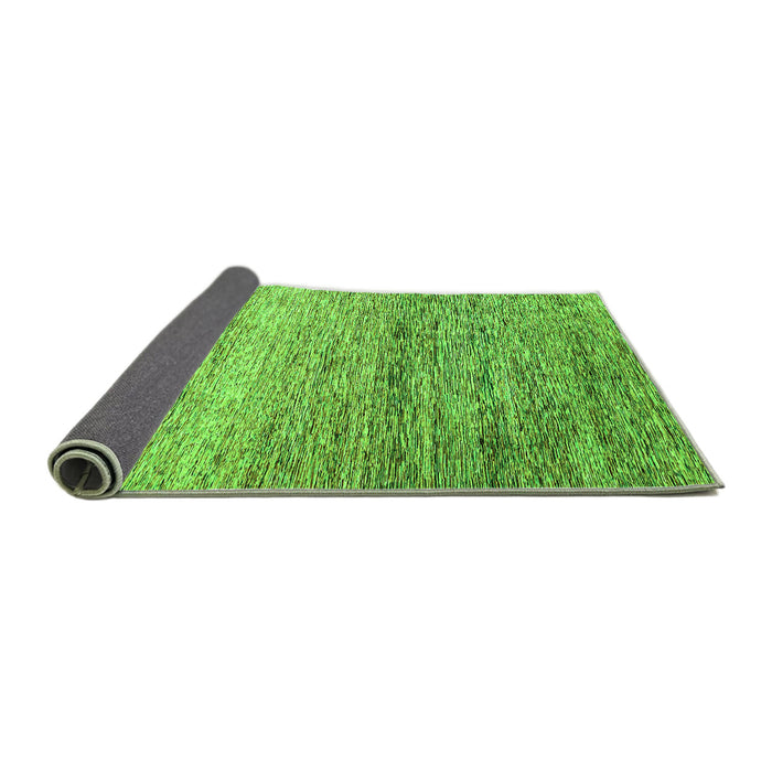 Sideview of Oriental Green Modern Rug, abs3054grn