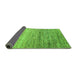 Sideview of Oriental Green Modern Rug, abs3054grn